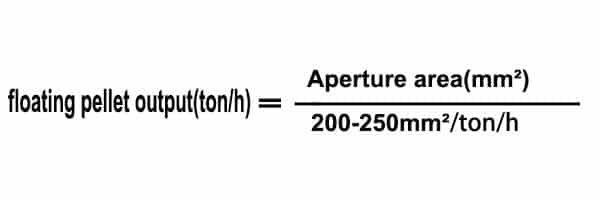 floating pellet output