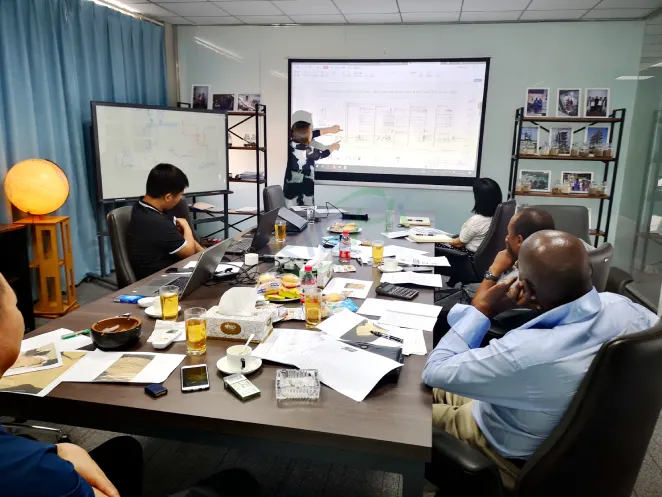 Engineer explains process flow of organic fertilizer pellet production line for Zimbabwe project